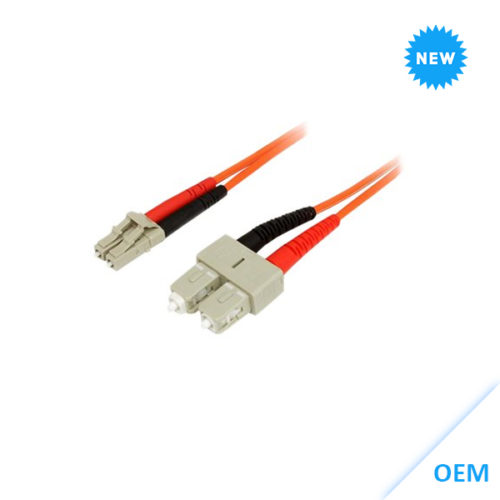 LC-SC 10GbE MM Duplex 2m LSZH Fibre Cable 50/125 OM3-kabels DX-OM3-LCSC-002-ORG