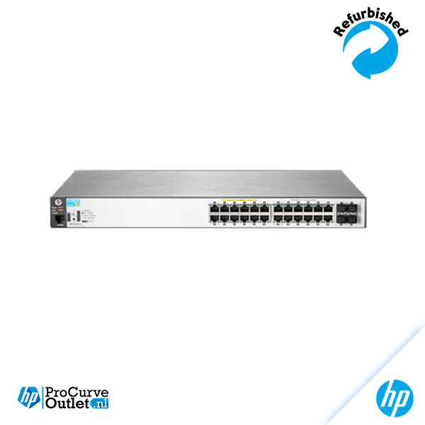 HPE ProCurve 2520-8-PoE Ethernet Switch J9137A w/ AC Power Adapter